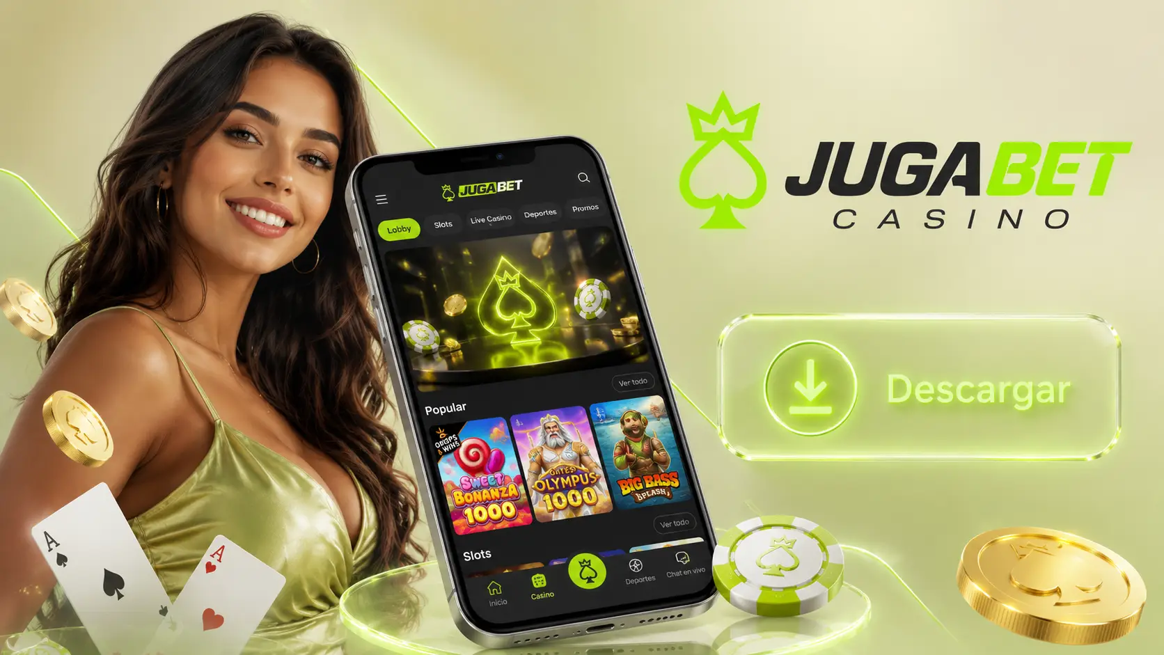 Versión móvil y aplicación de JugaBet
